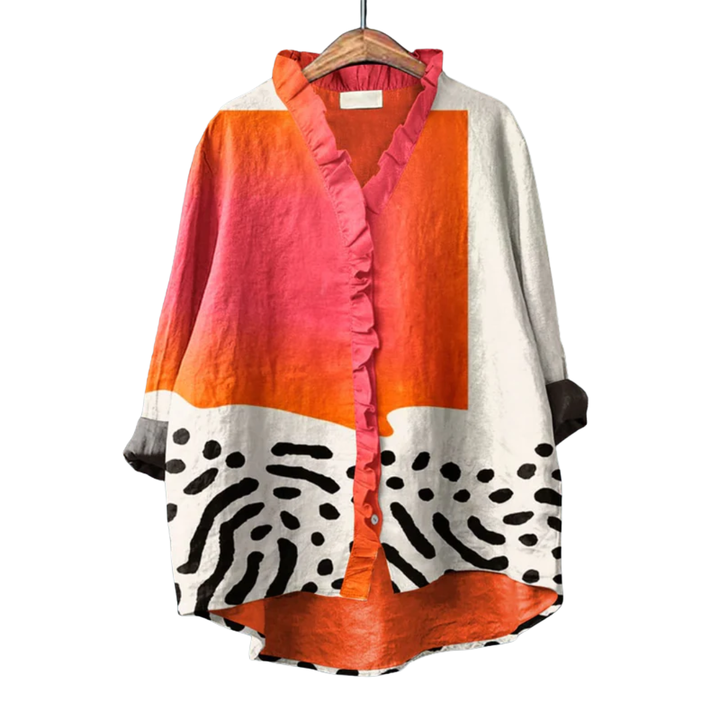 Rowena | Künstlerische Druck Sommerbluse