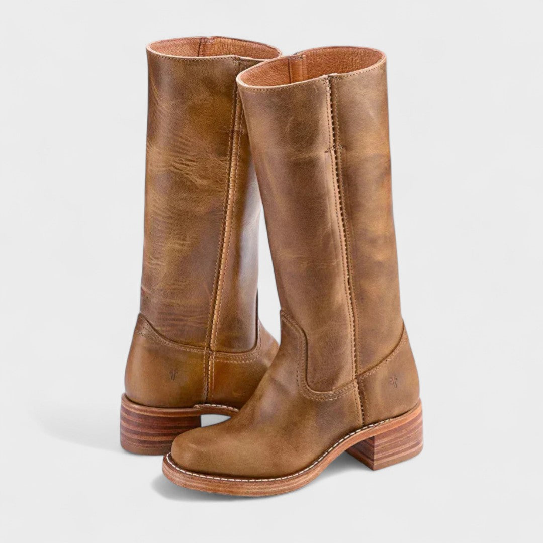 Klassische Reitstiefel mit hohem Schaft