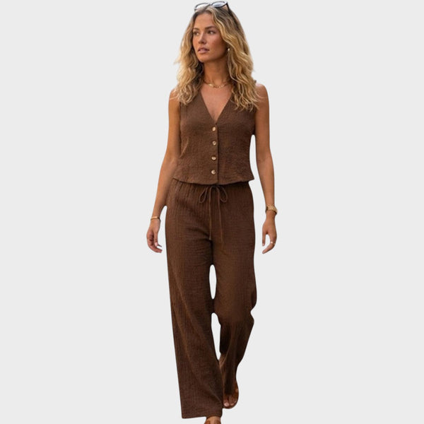 Vivette | Elegantes Hosen- und Top-Set