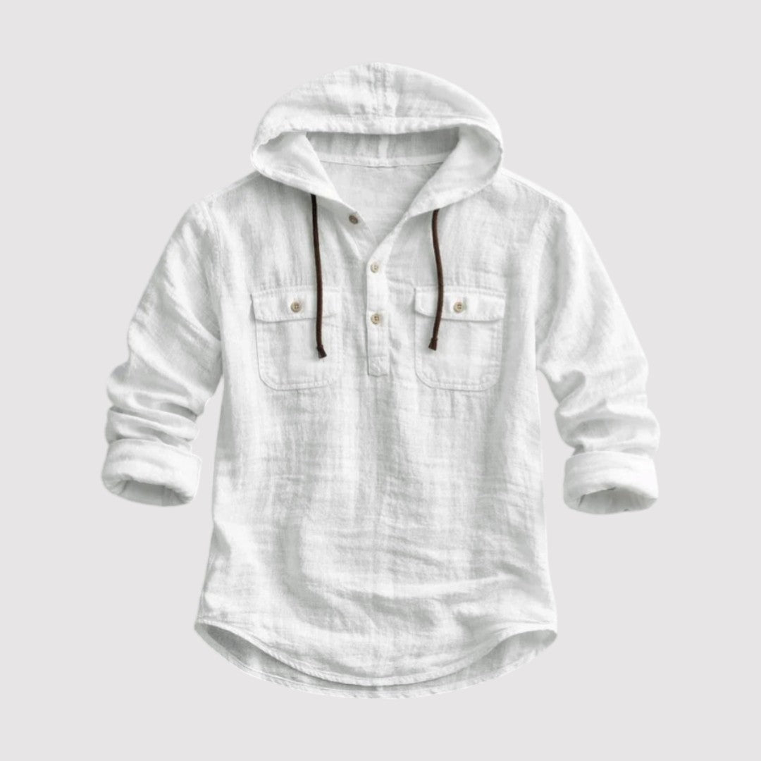 Olaf™ | Leichtes Hoodie-Hemd mit Kapuze