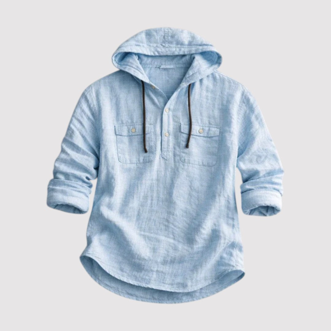 Olaf™ | Leichtes Hoodie-Hemd mit Kapuze