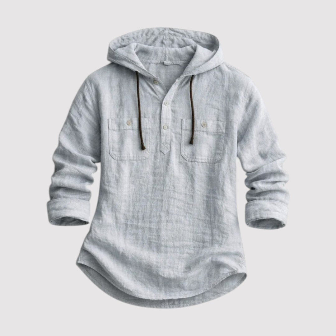 Olaf™ | Leichtes Hoodie-Hemd mit Kapuze