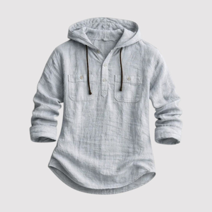 Olaf™ | Leichtes Hoodie-Hemd mit Kapuze