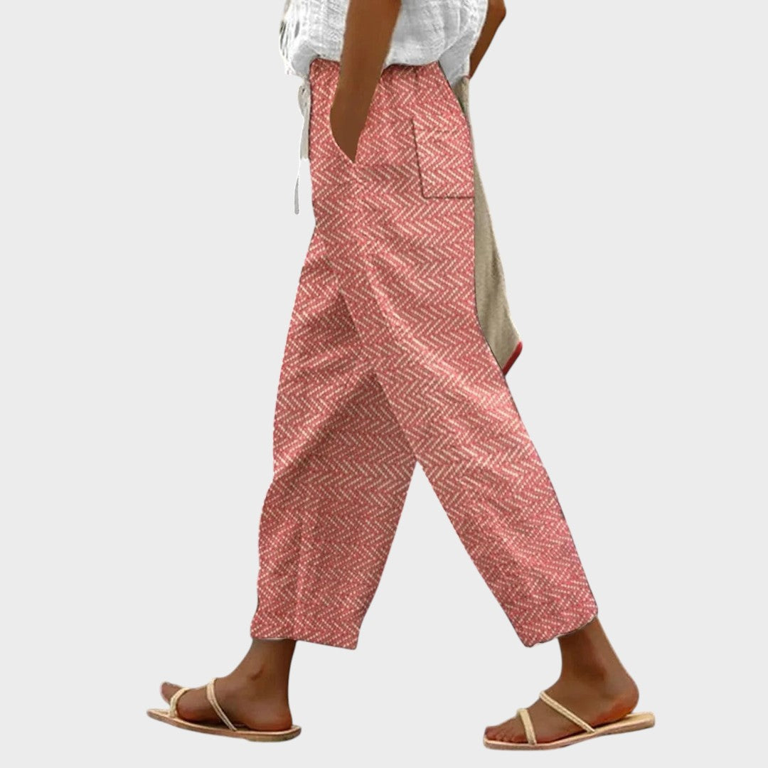 Tina | Bequeme Sommerhose in Orange für Damen
