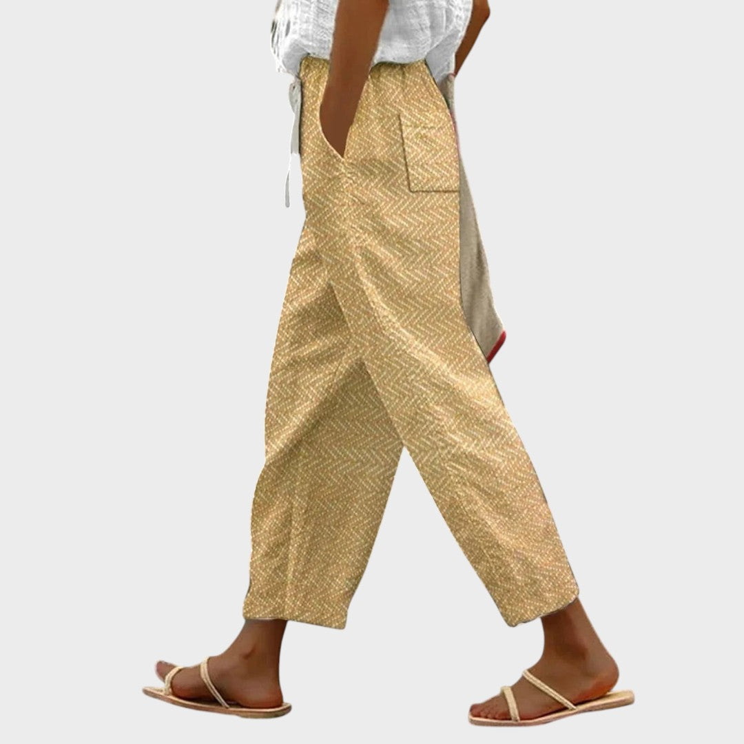 Lynn | Bequeme Sommerhose in Gelb für Damen