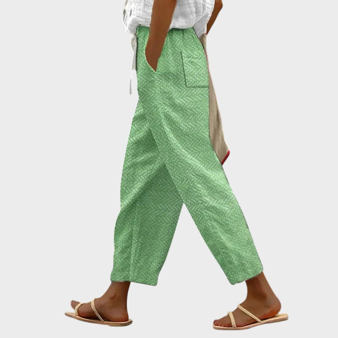 Elke | Leichte Sommerhose in Grün für Damen