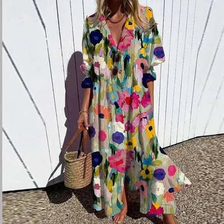 Soleil | Luftiges Boho-Maxi-Kleid