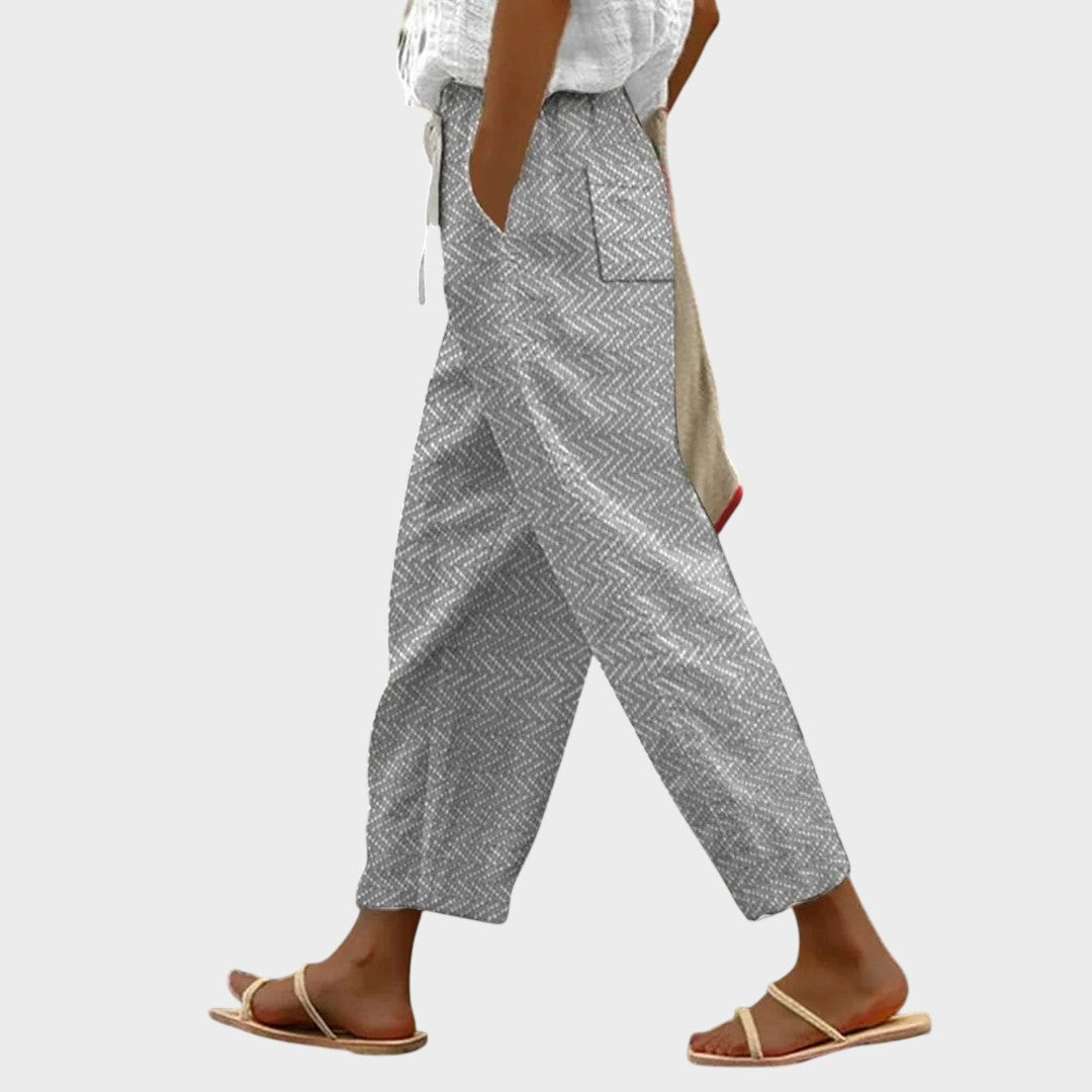 Kerstin | Bequeme Sommerhose in Grau für Damen