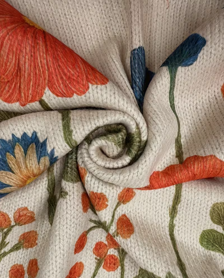 Wrenna™ | Wildblumenwiese Reißverschluss-Cardigan