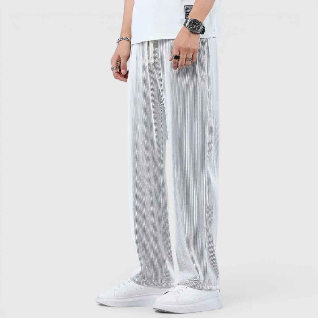 Fiete™ | Gestreifte Hose mit Kordelzug