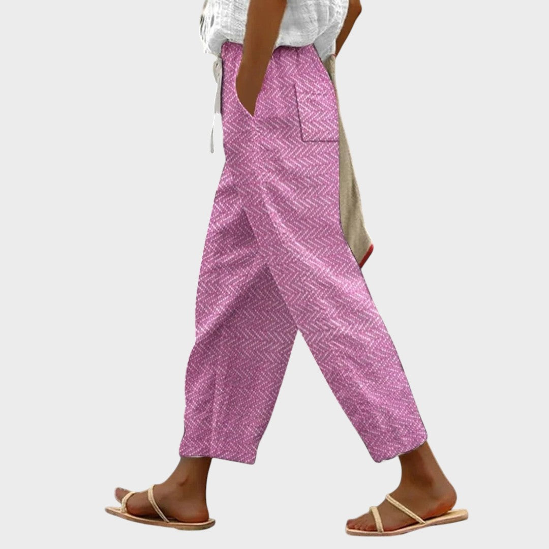 Silke | Luftige Sommerhose in Pink für Damen