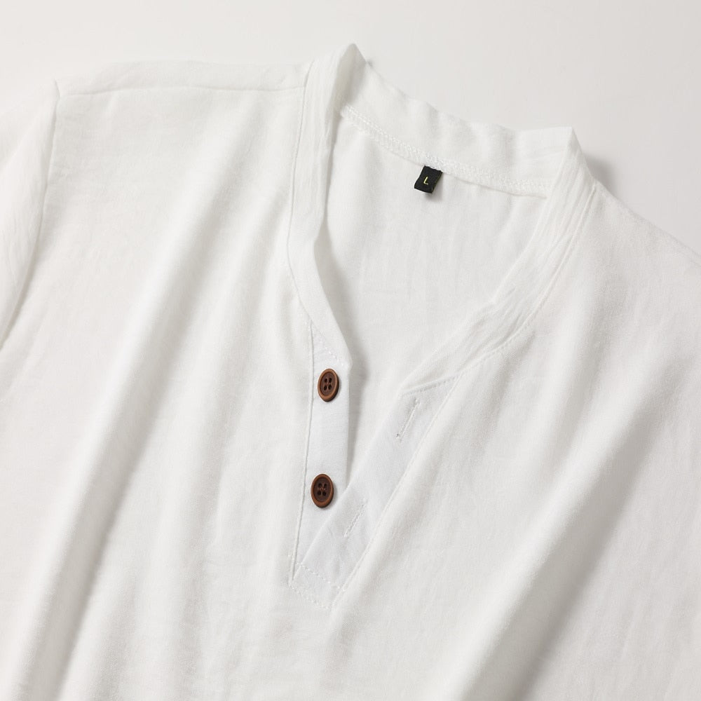 Stefan™ | Leichtes T-Shirt mit V-Ausschnitt