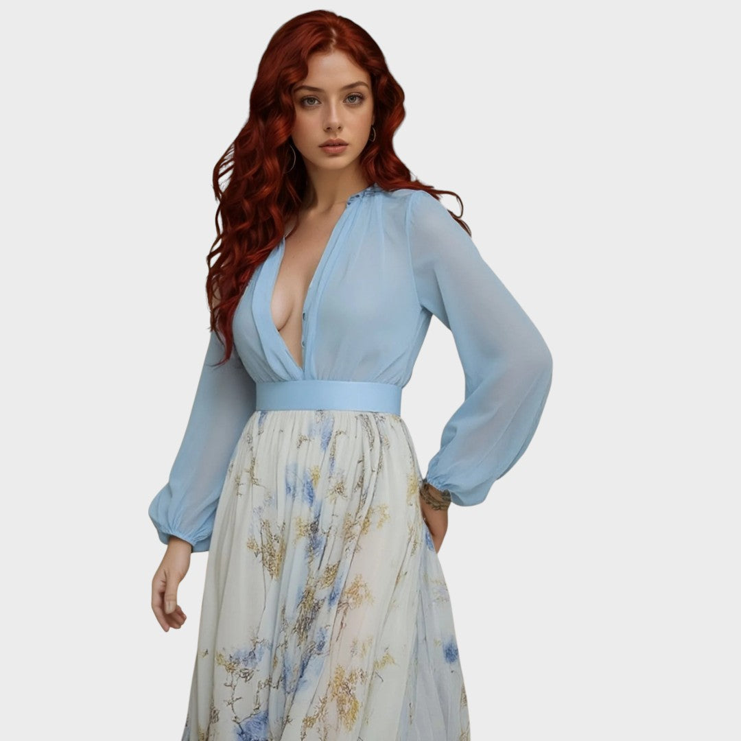 Helena | Maxikleid mit einem atemberaubenden Blumenmuster