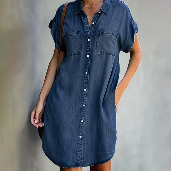 Emma - Hemdblusenkleid mit Knöpfen