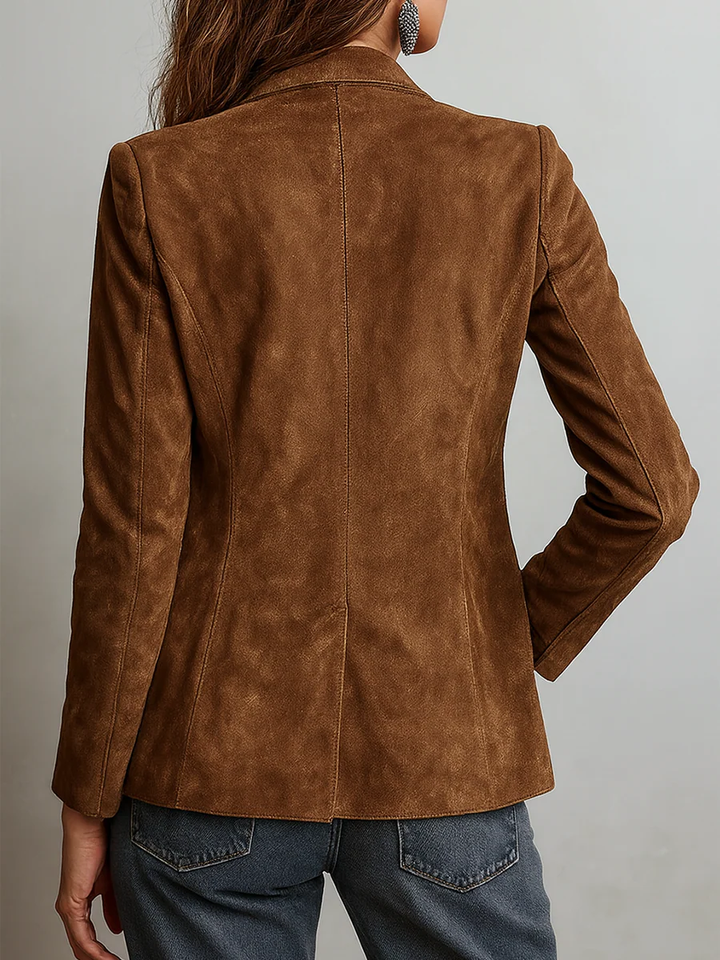 Damen Vintage Brauner Blazer