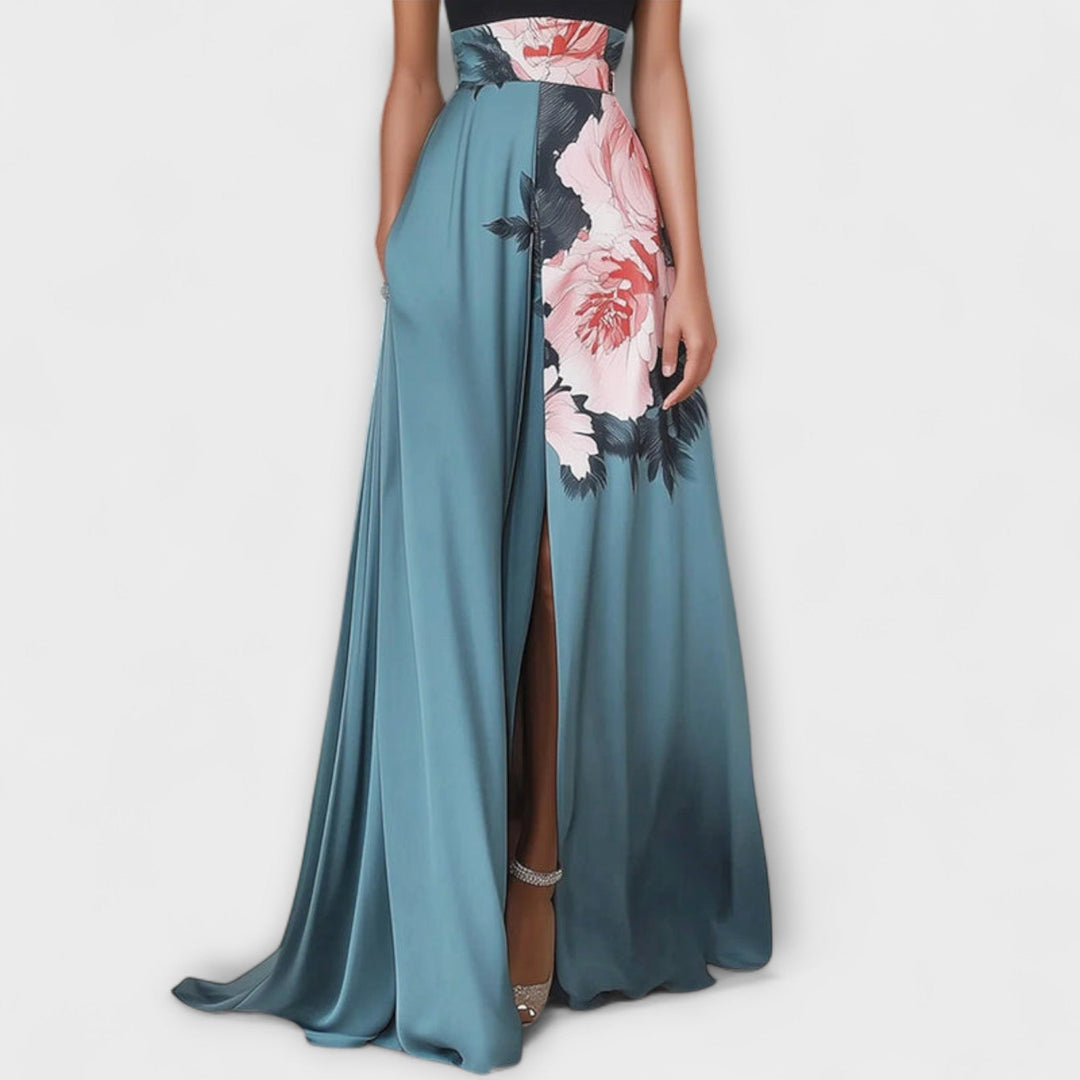 Natalie | Maxi A-Linien Kleid Floral
