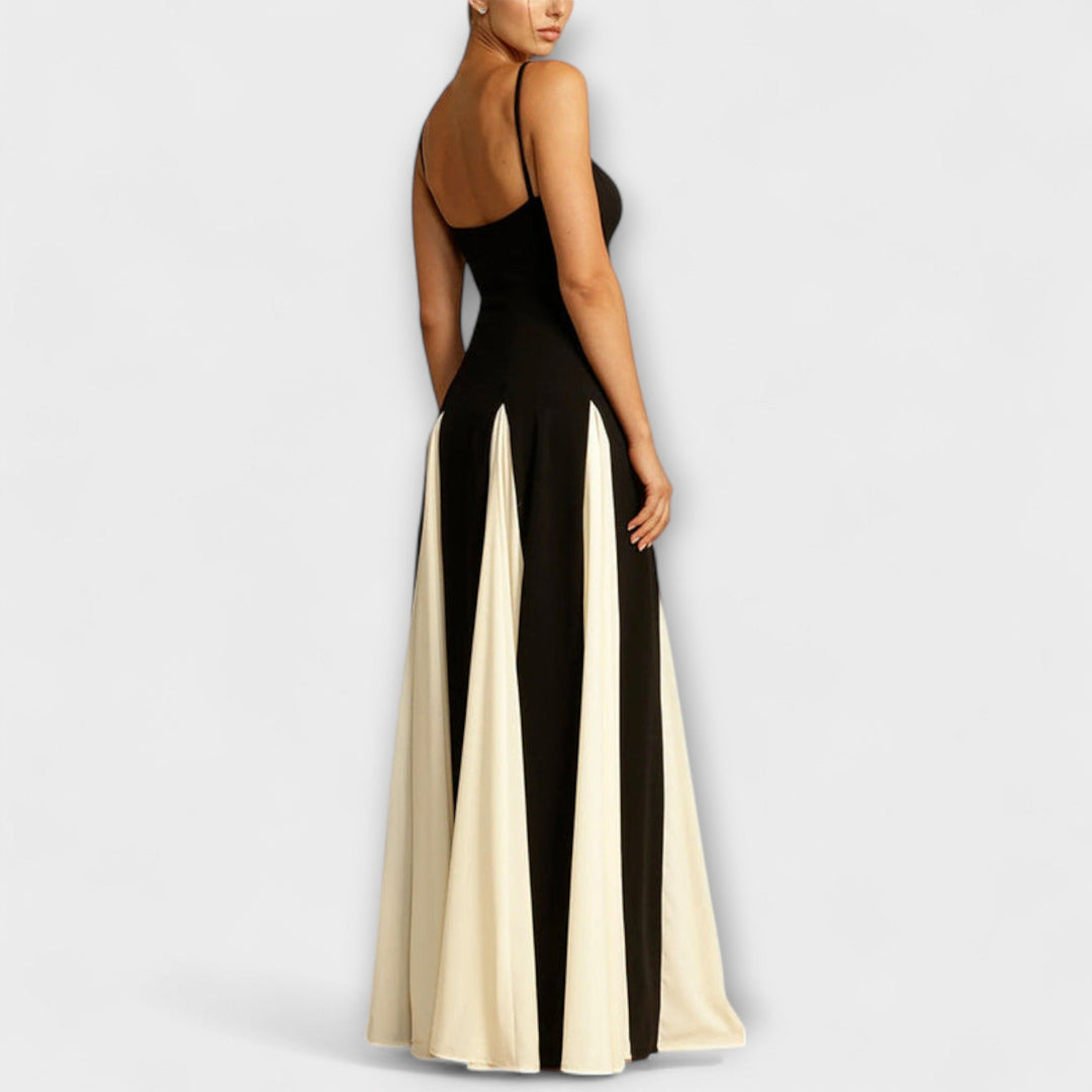 Ember | Klassisches A-Linien Maxikleid mit Tüllpaneelen