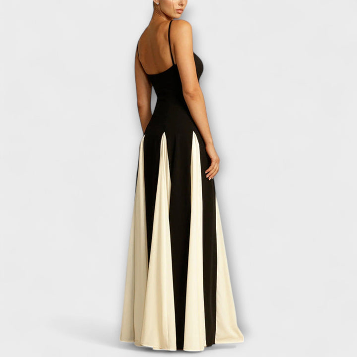 Ember | Klassisches A-Linien Maxikleid mit Tüllpaneelen