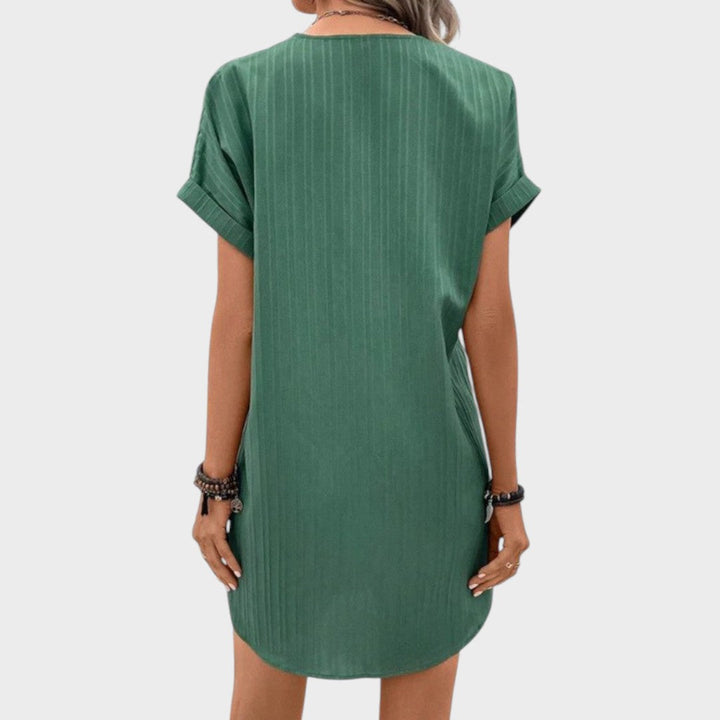 Atália | Bequemes V-Ausschnitt Kleid