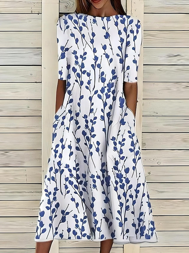 Caitriona | Coastal Bloom Maxi Kleid