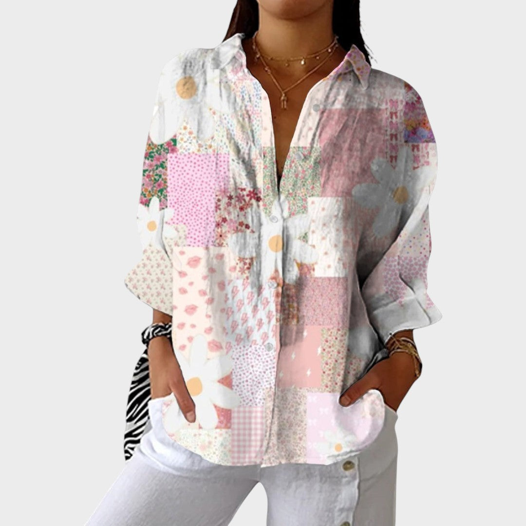 Judith | Pastellbedruckte Bluse