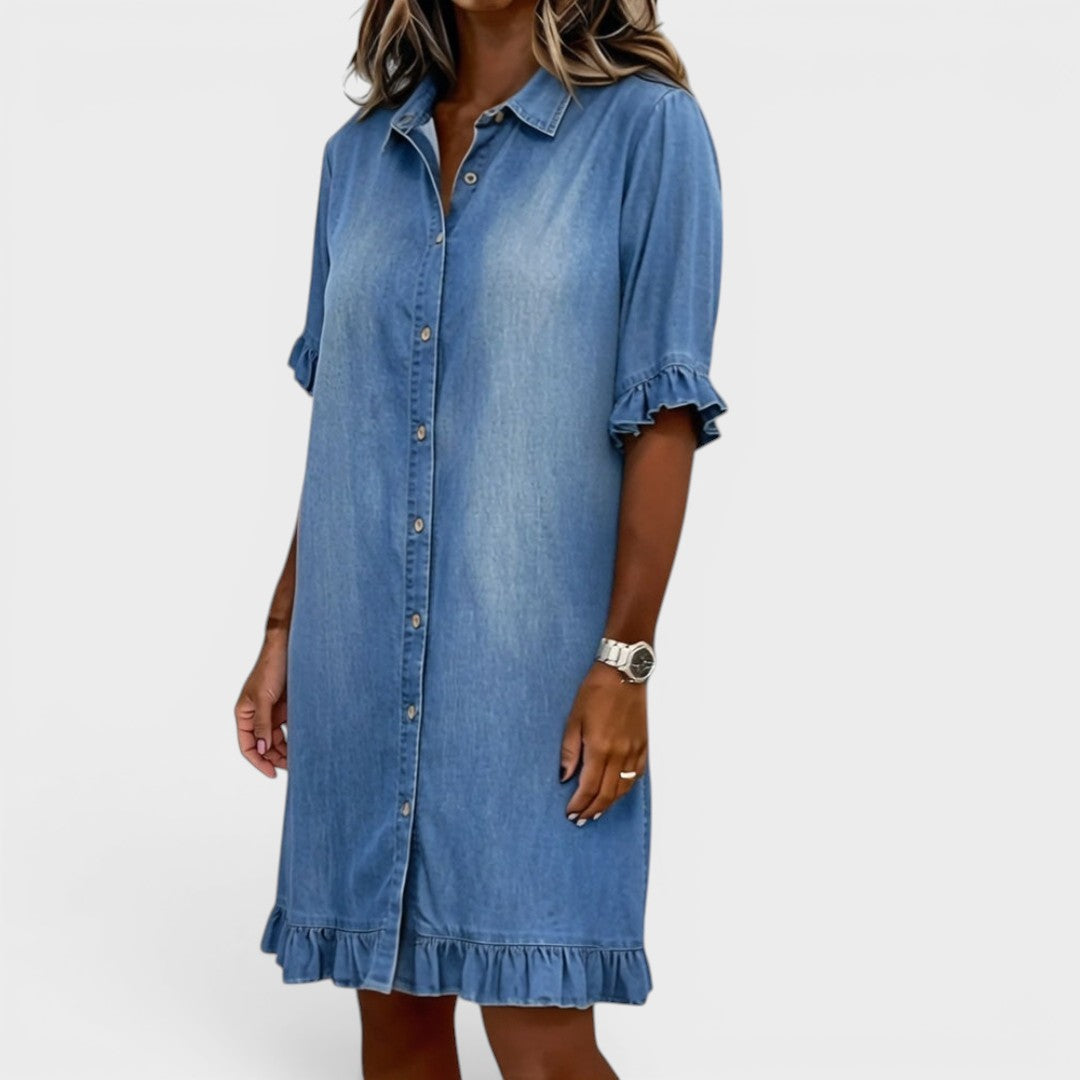 Camille | Elegantes Denim-Kleid