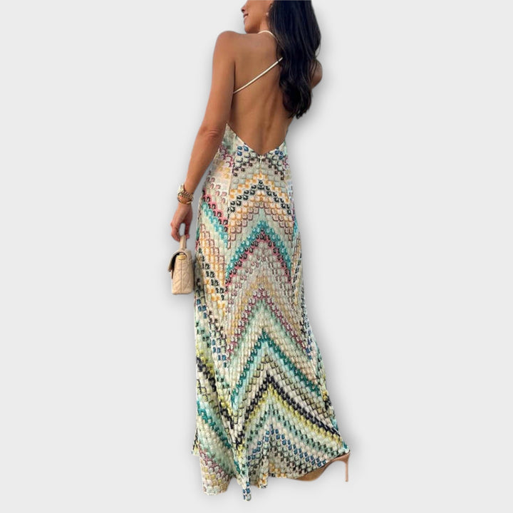 Remi | Maxikleid mit buntem Chevron-Muster von Missoni