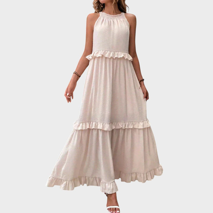 Landry | Ärmelloses Kleid mit Rüschendetails