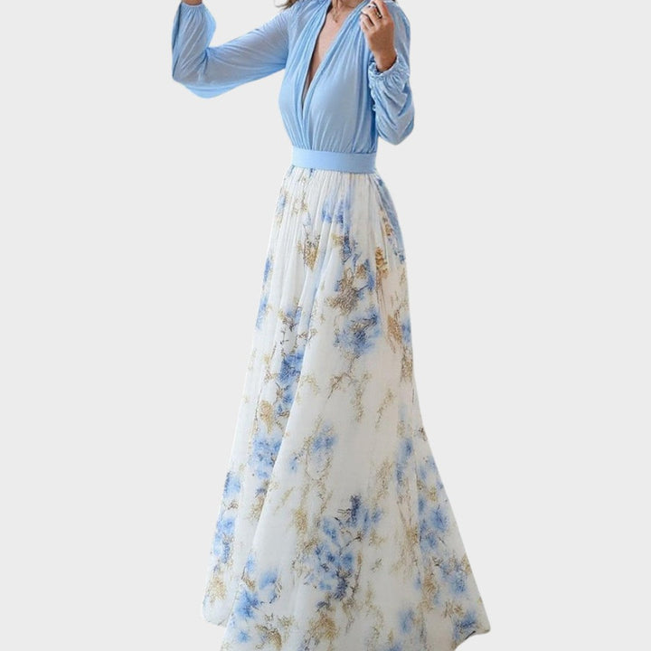 Helena | Maxikleid mit einem atemberaubenden Blumenmuster