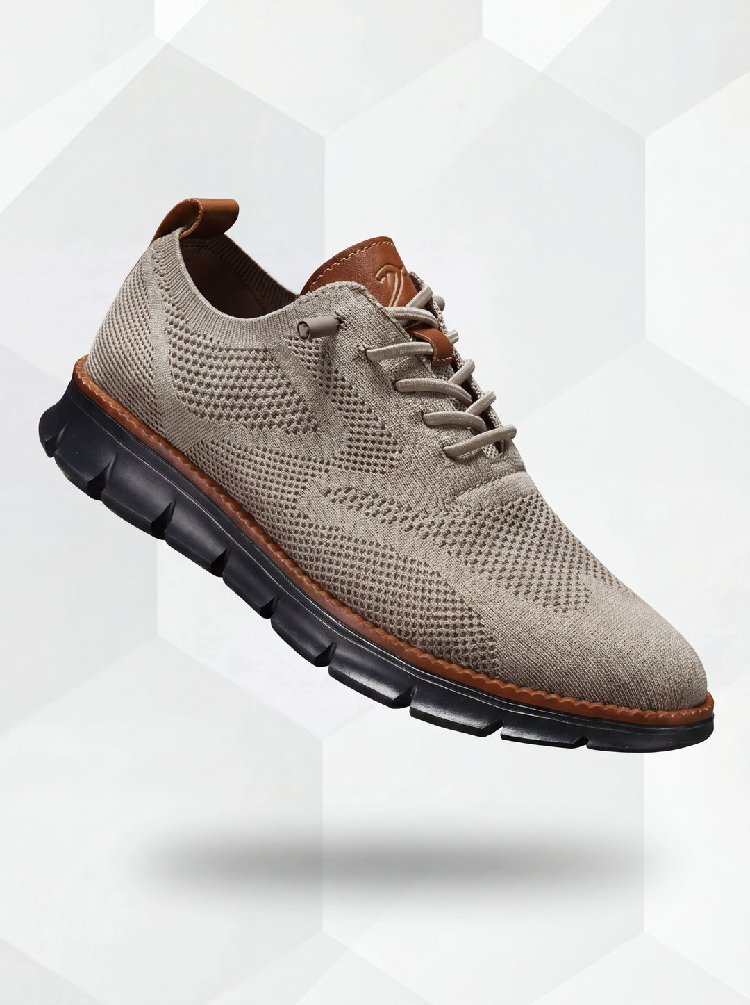 Hieronymus™ | Sportlicher Sneaker Khaki/Schwarz