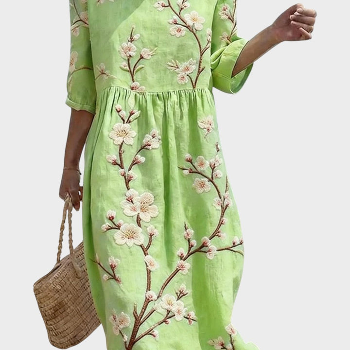 Caroline | Lässiges Kleid mit Ellenbogenärmeln