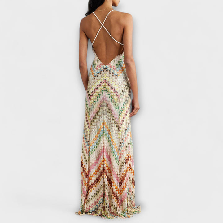 Remi | Maxikleid mit buntem Chevron-Muster von Missoni