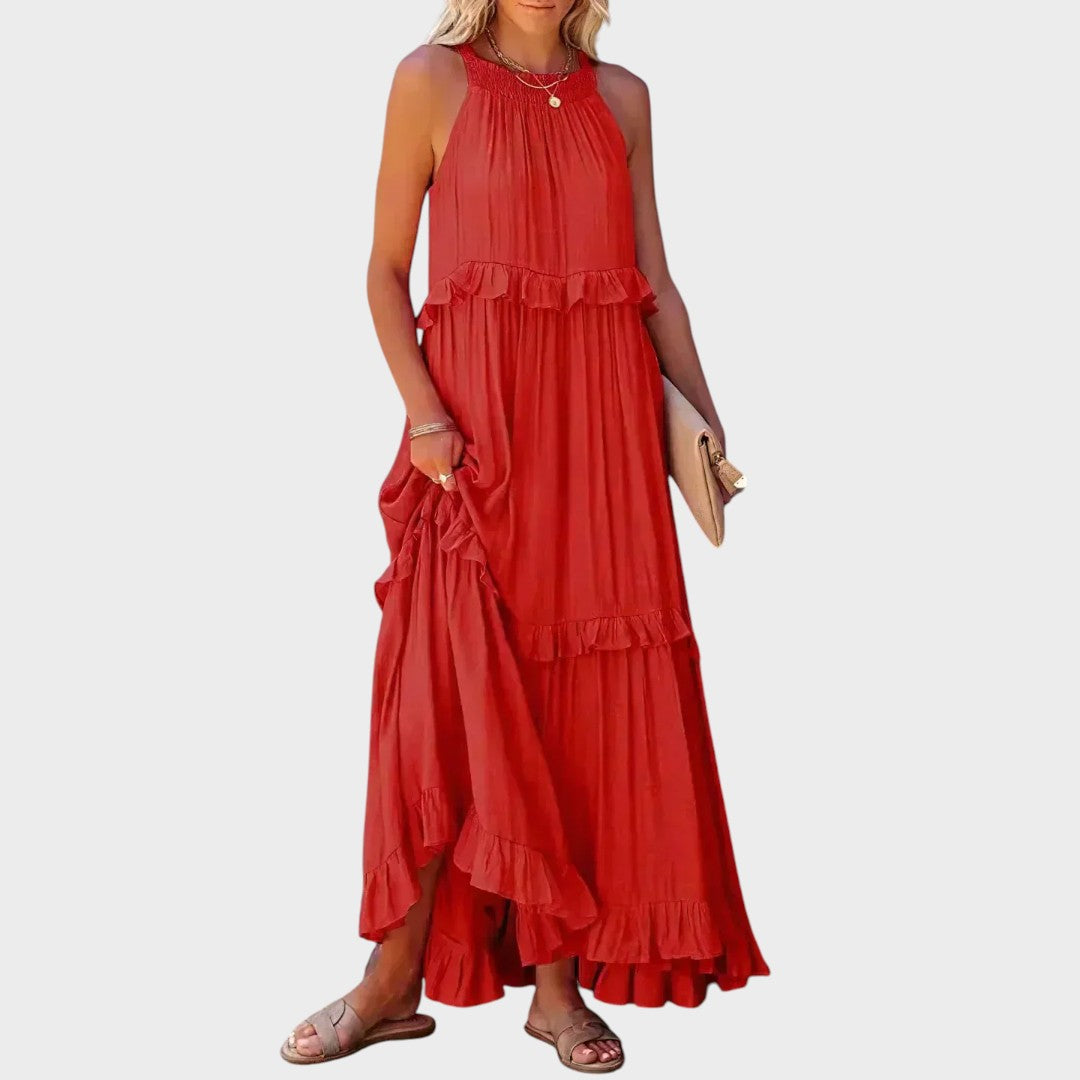 Landry | Ärmelloses Kleid mit Rüschendetails