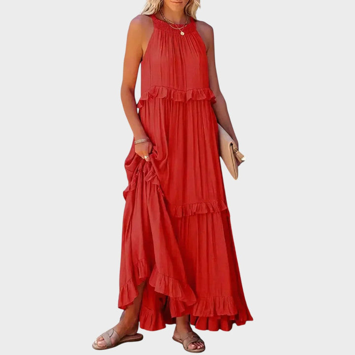 Landry | Ärmelloses Kleid mit Rüschendetails
