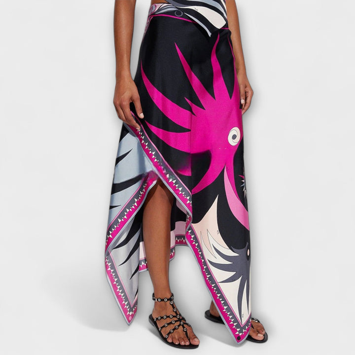 Everly | Halter-Top und asymmetrisches Midikleid-Set