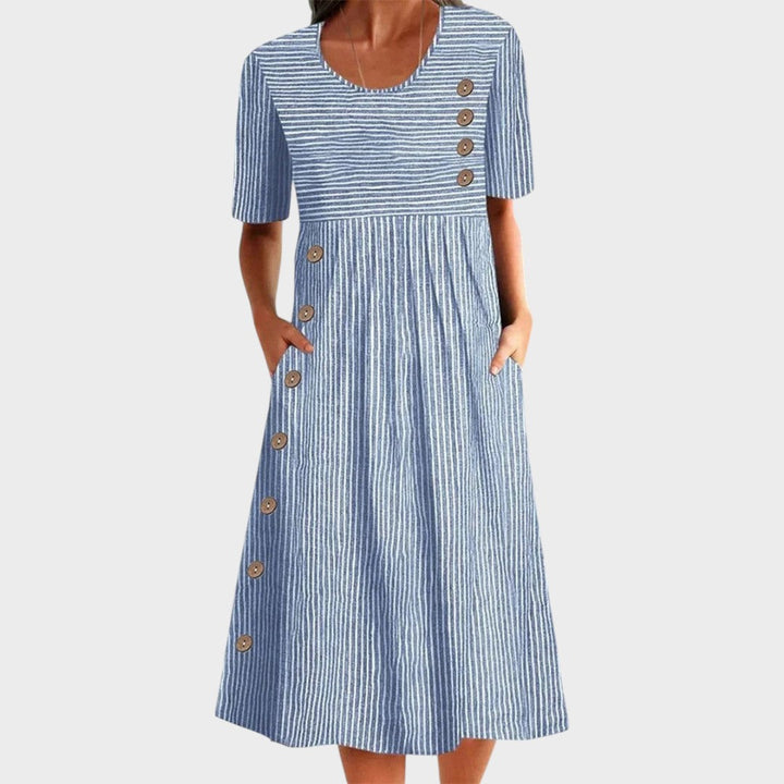 Luisa | Baumwoll-Midi-Kleid