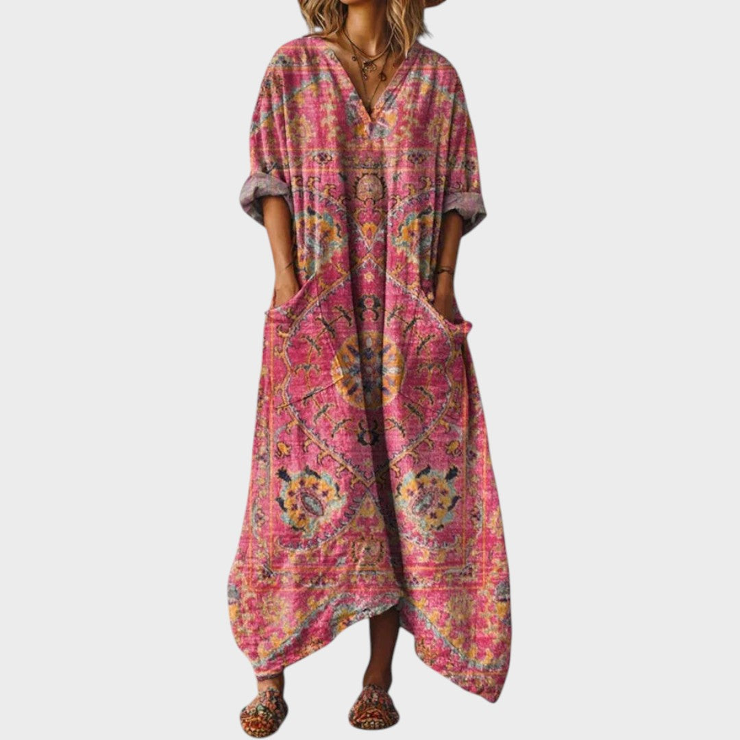 Milena | Weit geschnittener Boho-Jumpsuit