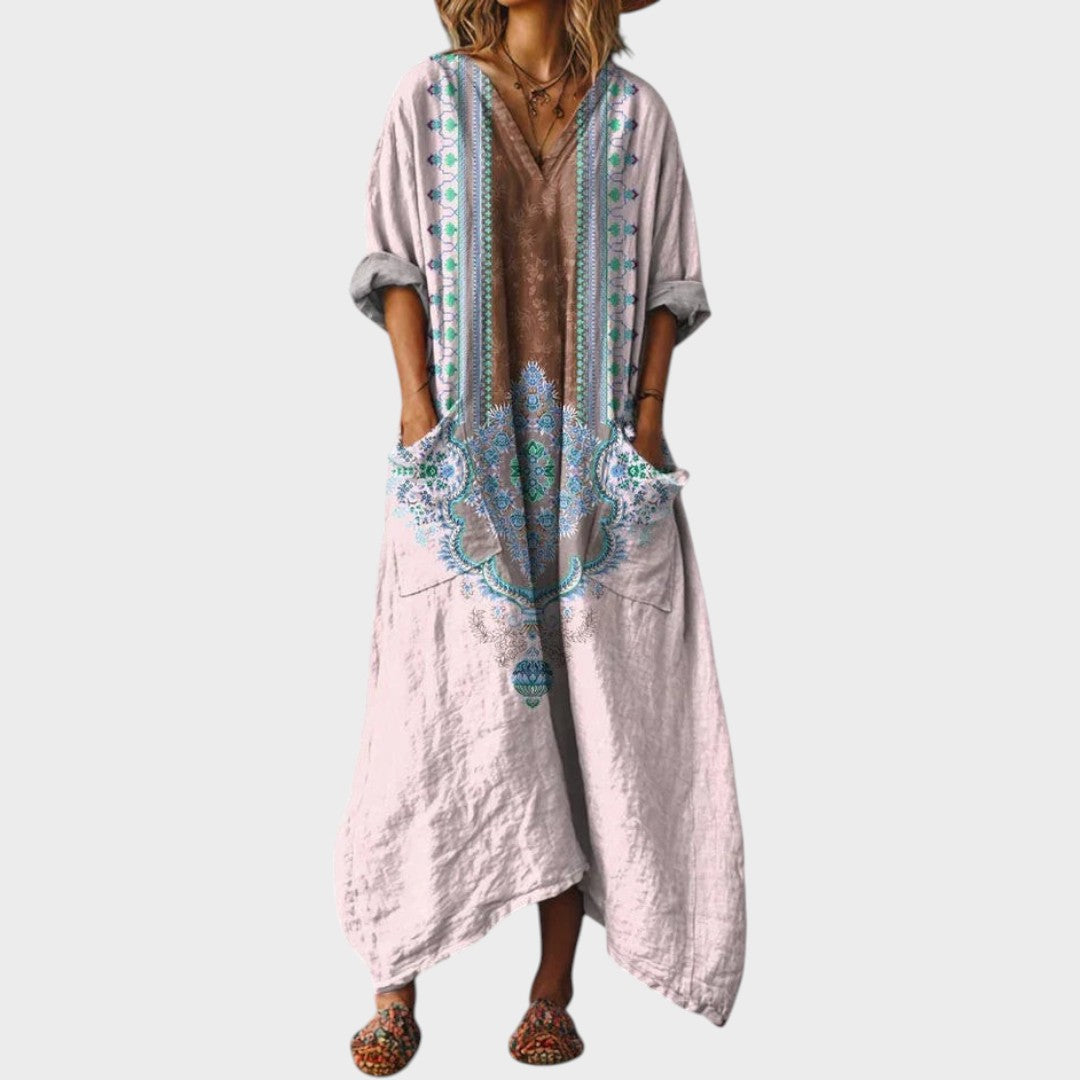 Milena | Weit geschnittener Boho-Jumpsuit