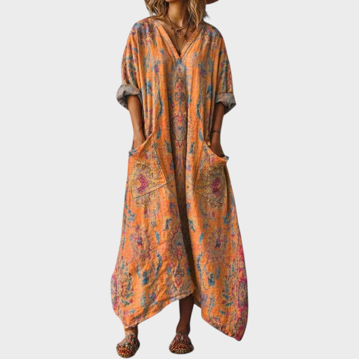 Milena | Weit geschnittener Boho-Jumpsuit