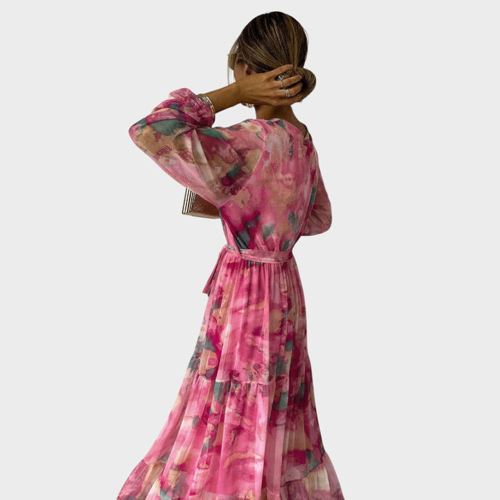 Alanna | Langes Blumendruckkleid