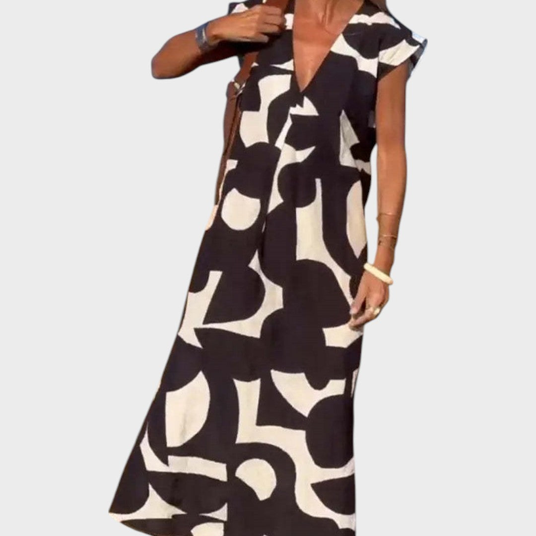 Mebelle | V-Ausschnitt Kleid