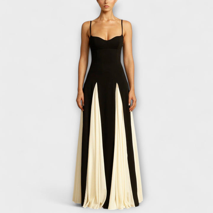 Ember | Klassisches A-Linien Maxikleid mit Tüllpaneelen