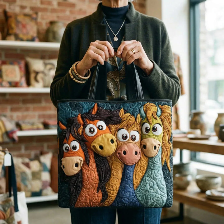 Handgefertigte Tasche | Verspielt Ponys