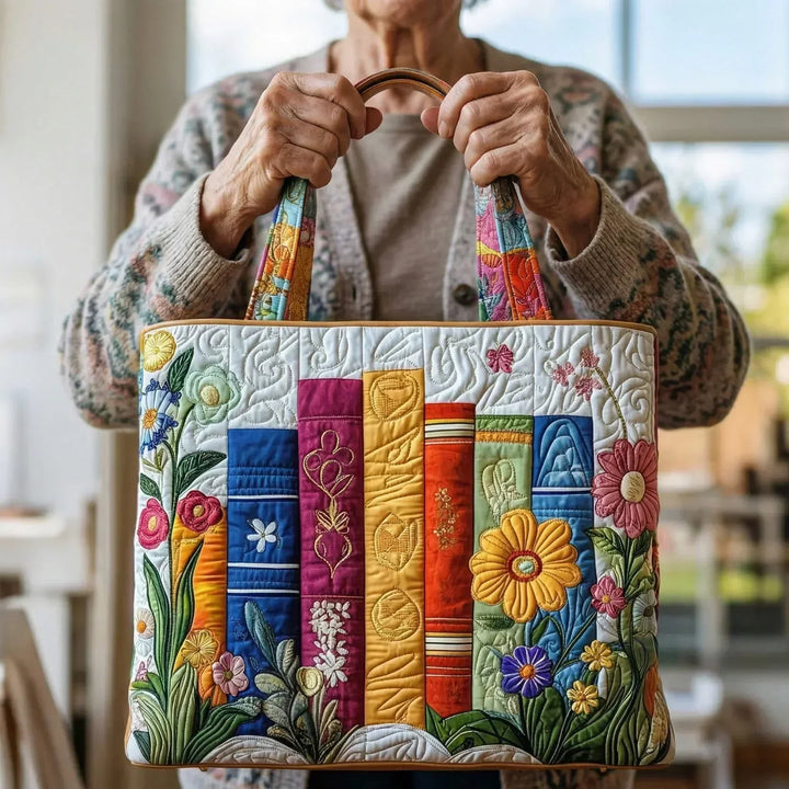 Handgefertigte Tasche | Florale Bibliothek