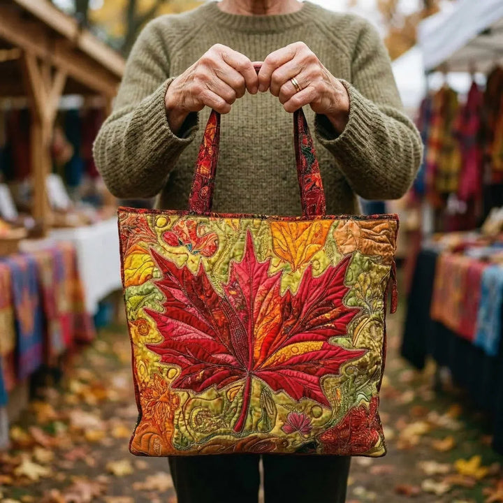 Handgefertigte Tasche | Ahorn bei Sonnenuntergang