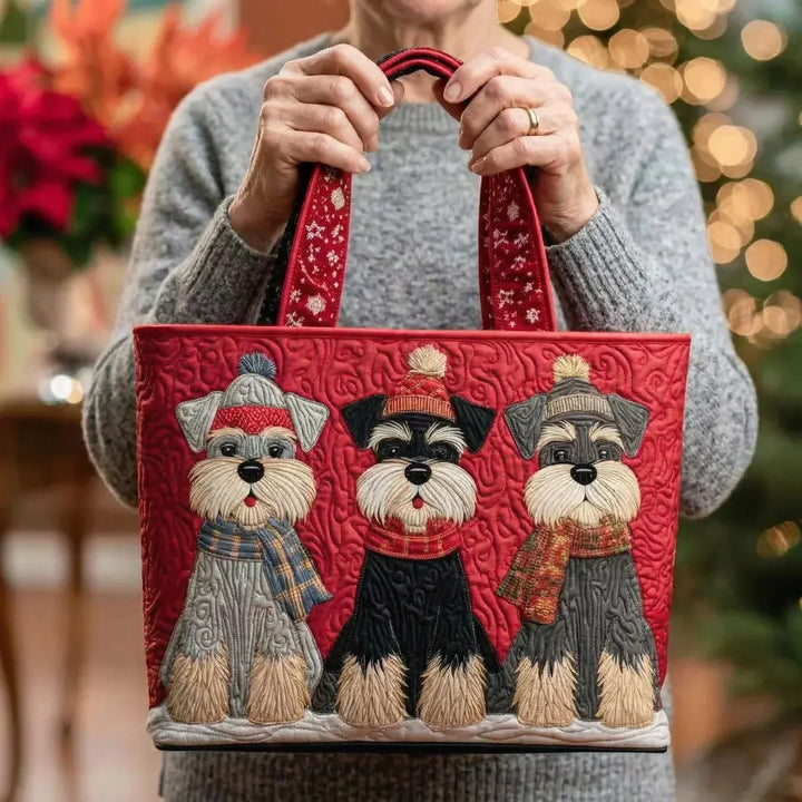 Handgefertigte Tasche | Trio von Schnauzern
