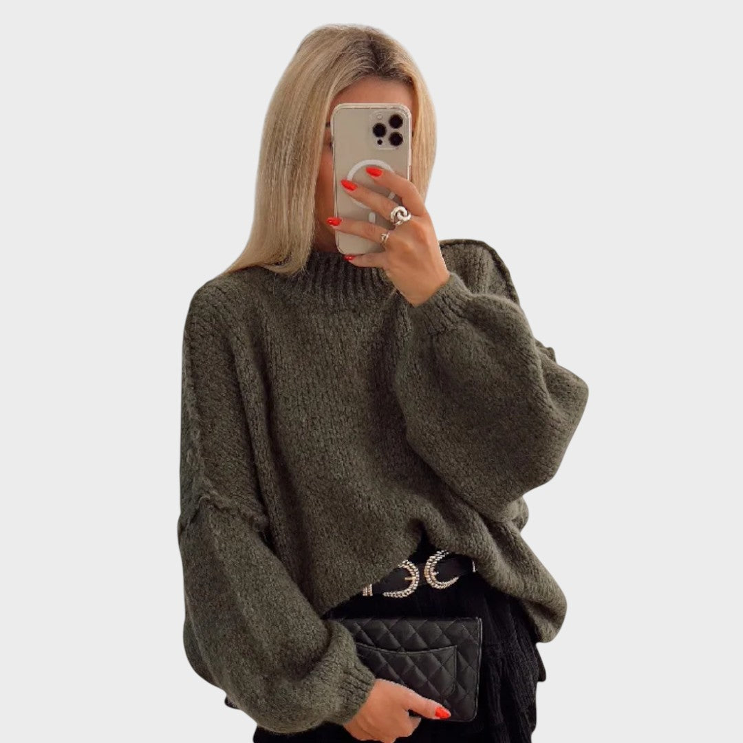 Carly | Oversized Strickpullover mit Ballonärmeln