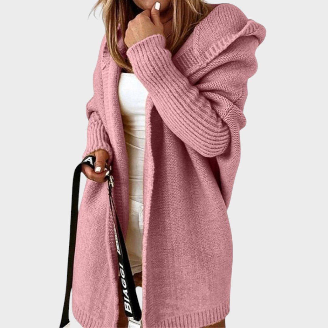 Marcela | Oversized Strickjacke mit Kapuze