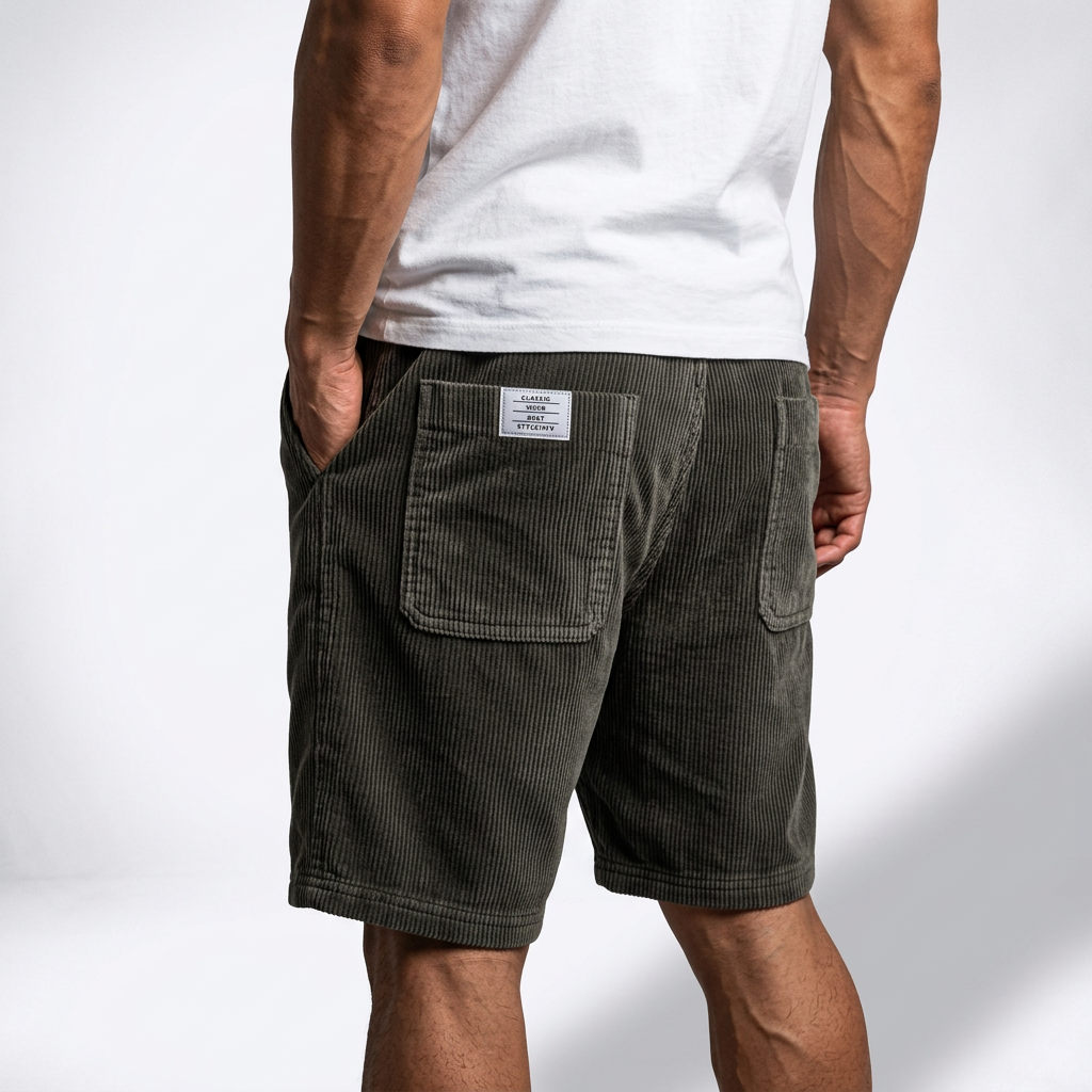 Hartmut™ | Leichte Rippshorts mit Tunnelzug