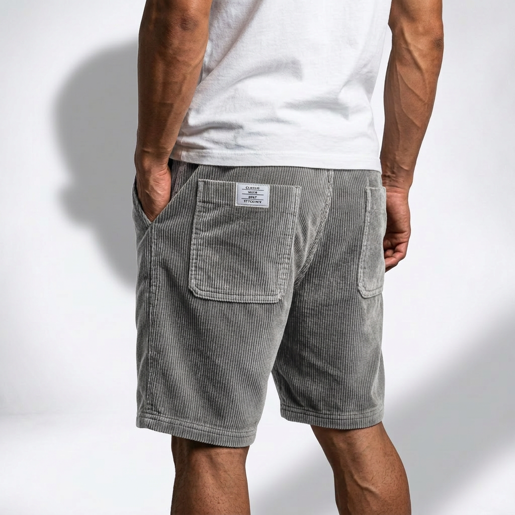 Hartmut™ | Leichte Rippshorts mit Tunnelzug